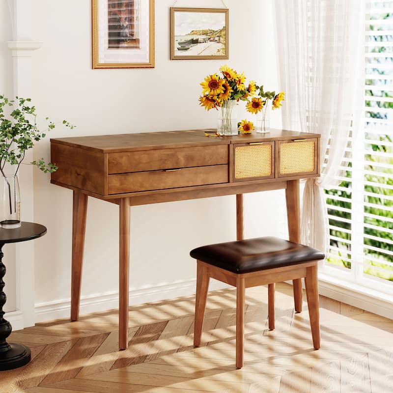 Classic Wooden Makeup Dresser Set