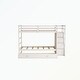 preview thumbnail 3 of 51, Hardwood Twin Over Twin Bunk Bed with Trundle and Staircase