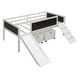 preview thumbnail 15 of 32, Twin size Loft Bed Wood Bed with Two Storage Boxes Gray