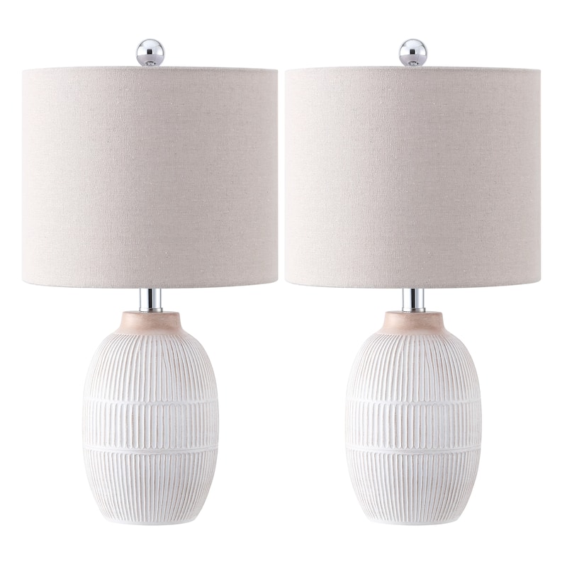 SAFAVIEH Couture Thom, 21-inch, Resin Table Lamp (Set of 2) - 11"W x 11"D x 21"H