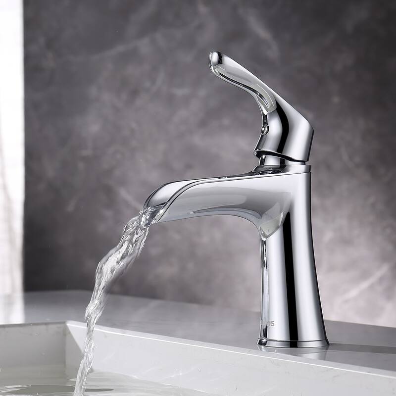 Waterfall Single Handle Single Hole Bathroom Faucet