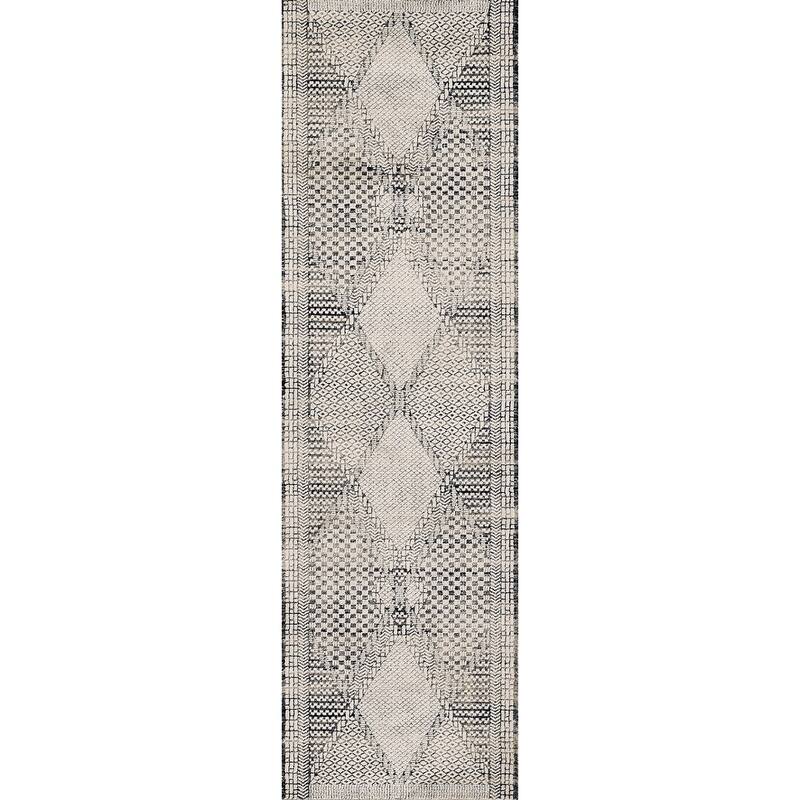 Momeni Noho Polyester Geometric Area Rug - 2' 3" x 7' 6" - Ivory - Runner