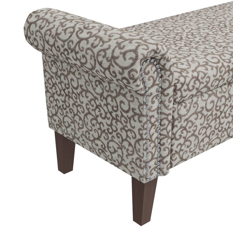 Conrad Storage Ottoman Comfortable choice, multiple functions, classic design, and cozy corners - Multi,White