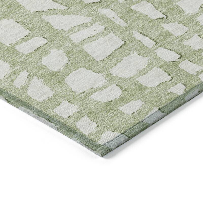 HomeRoots Abstract Transitional Rectangle Outdoor Rug