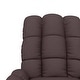 preview thumbnail 8 of 8, vidaXL Massage Chair Dark Brown Fabric - 29.1" x 39" x 40.2"