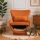 preview thumbnail 5 of 34, Furniture Style 2 in 1 Pet Friendly Modern Velvet Lounge Chair for Living Room and Office Orange