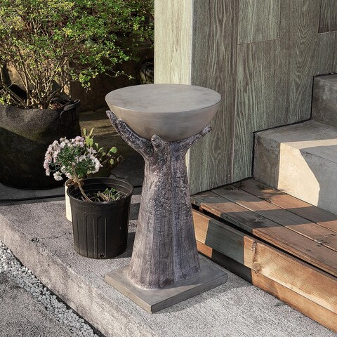 COSIEST Indoor/ Outdoor Two-Hands Base Statue Accent Table