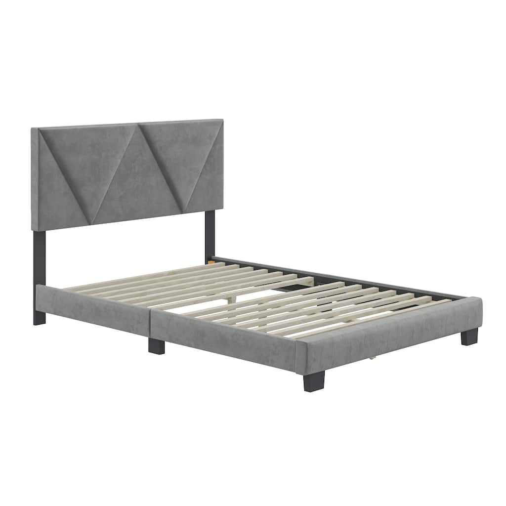 Boyd Sleep Vector Velour Platform Bed
