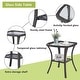 preview thumbnail 97 of 110, Pocassy 3-Piece Outdoor Swivel Bistro Set, Wicker Rocking Chairs