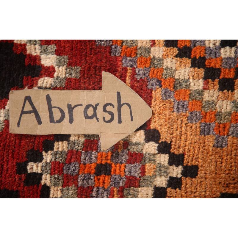 Hand Knotted Oriental 100% Wool Carpet Traditional Tribal Red Lori Area Rug - 8' 11'' X 5' 3''