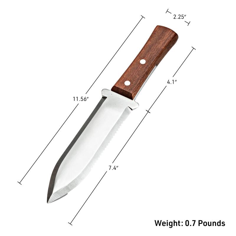 Kings County Tools Hori Hori Garden Knife with 7.4” Stainless-Steel Blade