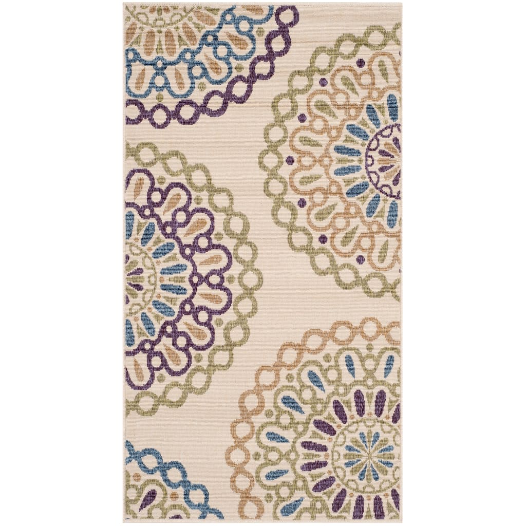 SAFAVIEH Veranda Elsi Geometric Medallion Indoor/Outdoor Area Rug - 2' x 3'7"
