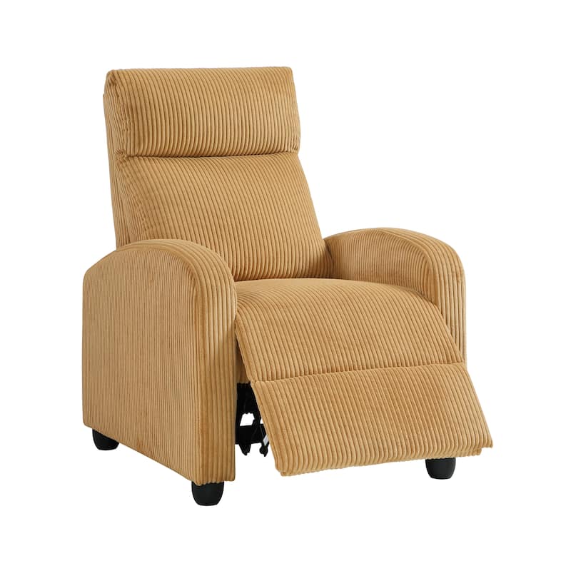 Covelo Corduroy Push Back Reclining Chair