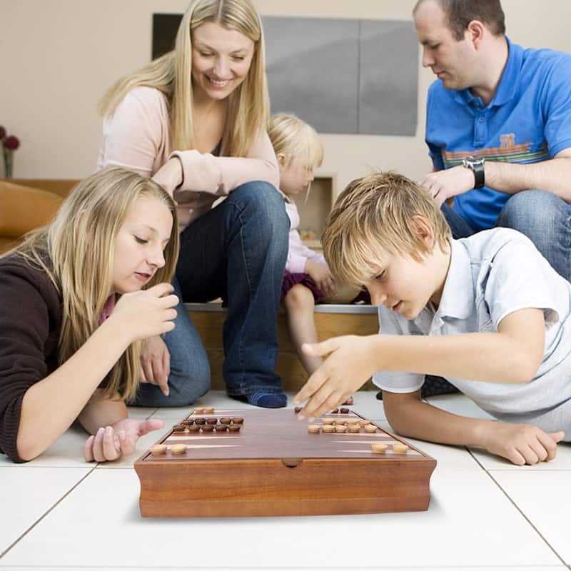GSE™ 7-in-1 Chess/Checkers/Backgammon/Dominoes/Cribbage Board/Playing Card/Poker Dice Board Game Combo Set