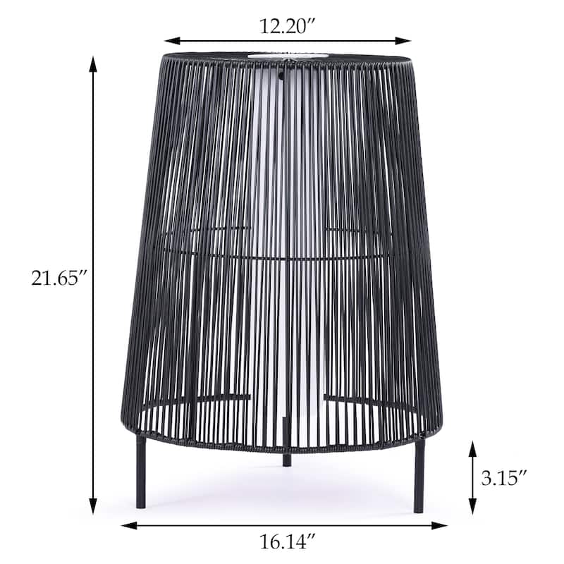 Modern Outdoor Solar Lights Floor Lamp for Patio Set of 2 - Set of 2