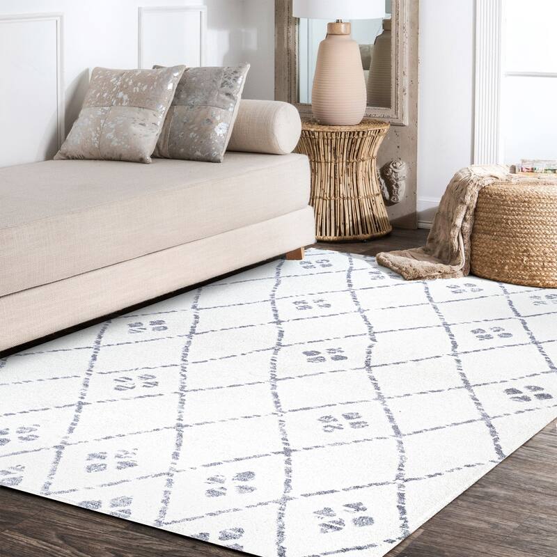 JONATHAN Y Juba Moroccan Geometric Diamond Area Rug