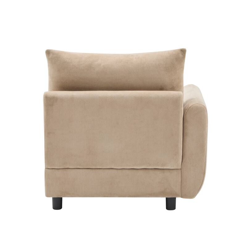 Christopher Knight Home - Evelyn Modern Modular Upholstery L-Shaped Sectional Sofa