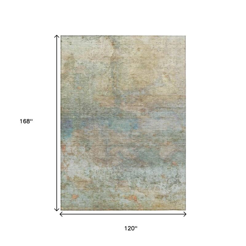 HomeRoots Abstract Transitional Rectangle Outdoor Rug