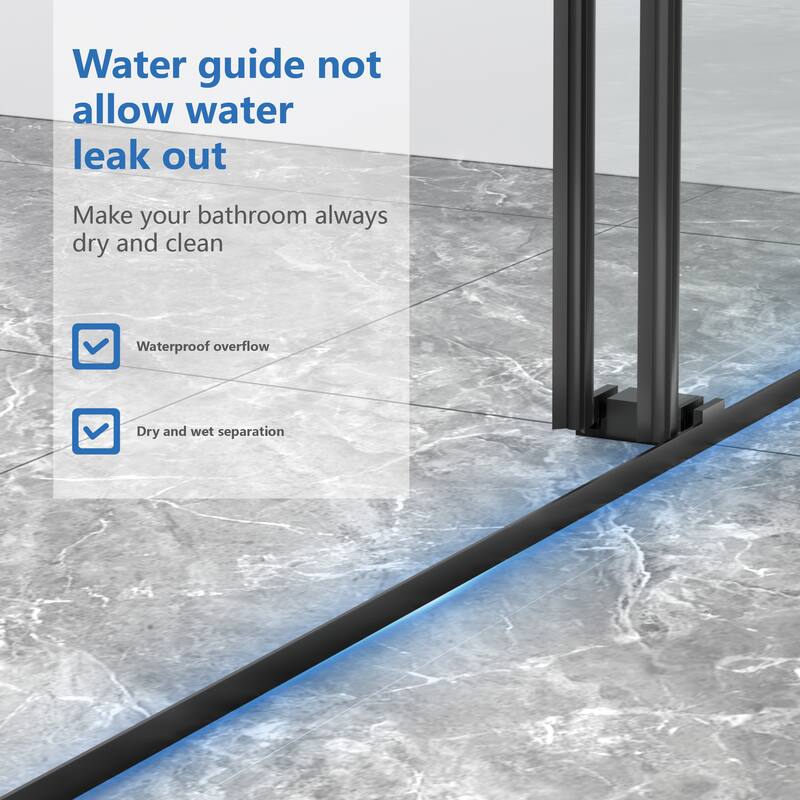 Frameless Double Sliding Shower Door
