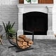 preview thumbnail 3 of 6, U-Shaped Firewood Log Rack Holder Black
