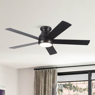52"Low Profile Ceiling Fan with Lights Remote Control for Patio Living Room,Bedroom,Office,Indoor Outdoor