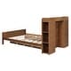 preview thumbnail 9 of 9, Full Size Platform Bed with Storage Headboard Multifunctional Wooden Bedframe with Twin Size Trundle for Kids Teens Bedroom