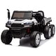 preview thumbnail 61 of 98, 24V Ride-On UTV Truck for Kids, 2-Seater, Remote Control, EVA Tires, Bluetooth, Music, & LED Lights White