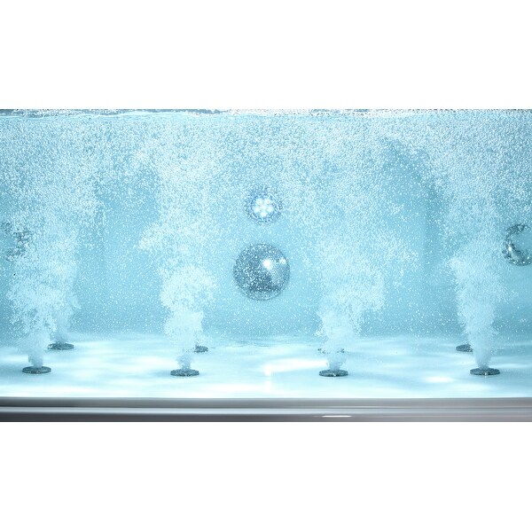 Eago am196etl 6 ft clear rectangular clearance acrylic whirlpool bathtub for two