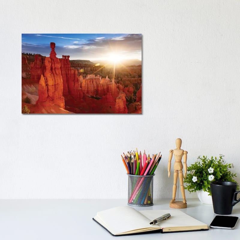 iCanvas "Sunrise, Thor's Hammer, Bryce Canyon National Park, Utah, USA" by Matteo Colombo Canvas Print - 8x12x0.75