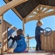 preview thumbnail 10 of 12, Backyard Discovery Dover Bay Spruce Swing Set, Slide, Monkey Bars
