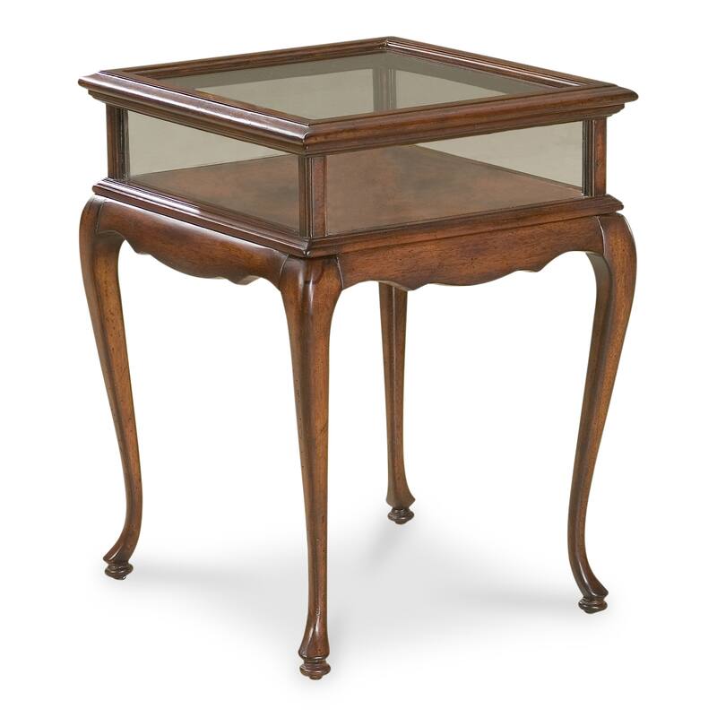 Burton Antique Beige Curio Table