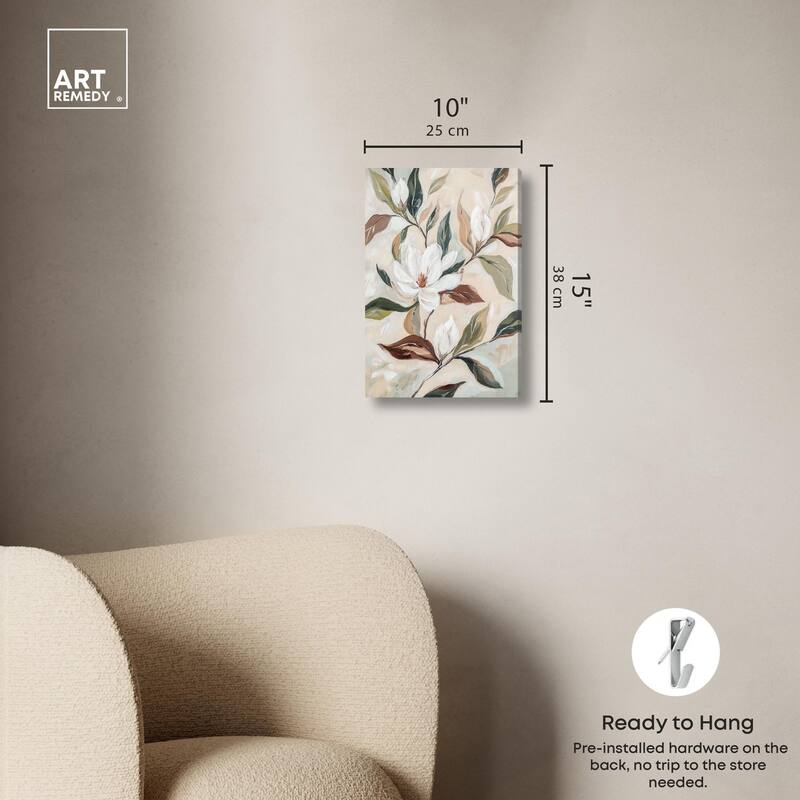 Soft Magnolia I Canvas by Art Remedy, Gallery Wrapped