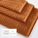 preview thumbnail 53 of 197, Linery & Co. Cotton Diamond Waffle Texture Bath Towels