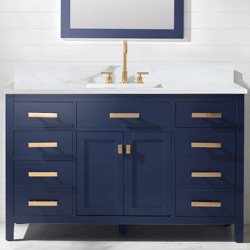 Valentino 54" Single Vanity in Blue