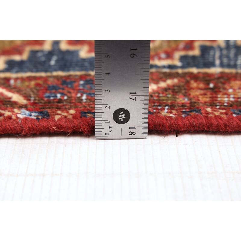 ECARPETGALLERY Hand-knotted Antalya Vintage Dark Red Wool Rug - 3'7 x 5'9