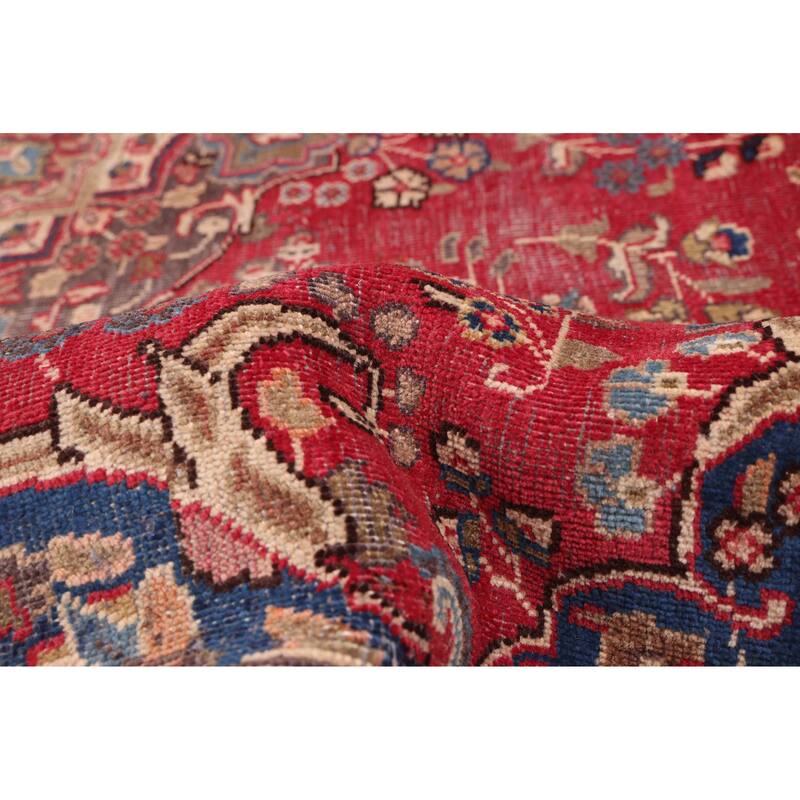 ECARPETGALLERY Hand-knotted Antalya Vintage Burgundy Wool Rug - 8'9 x 12'8