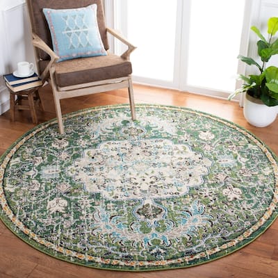 SAFAVIEH Madison Sabire Boho Medallion Distressed Rug
