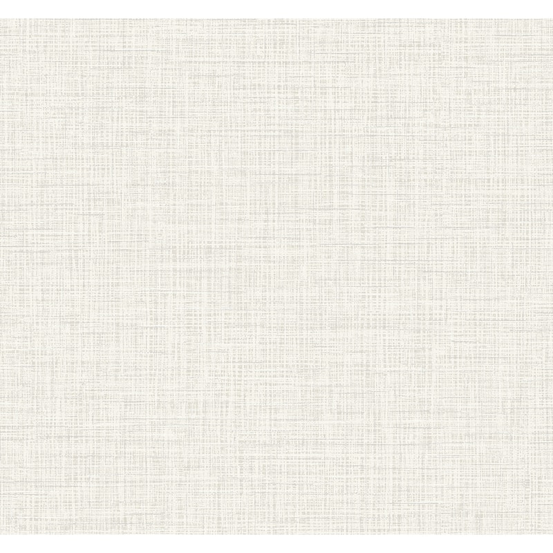 Seabrook Designs Glitter Faux Finish Nonwoven Unpasted Wallpaper - 27 in. W x 27 ft. L - White Linen