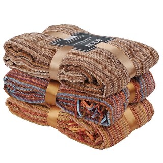 Multi Color Crystal Chenille Throw Blanket