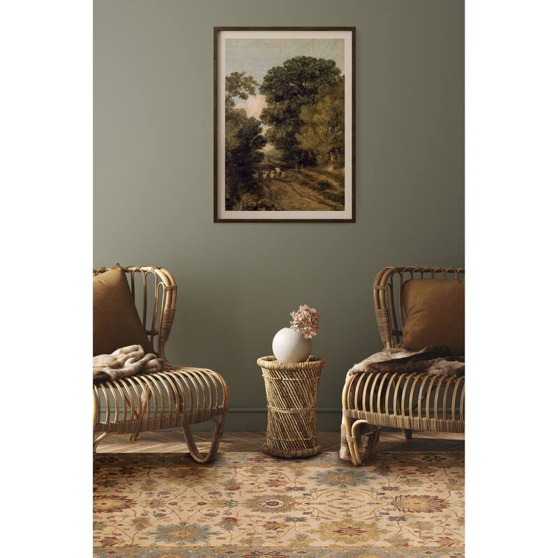 ECARPETGALLERY Hand-knotted Jules Serapi Grey Wool Rug - 8'0 x 10'0