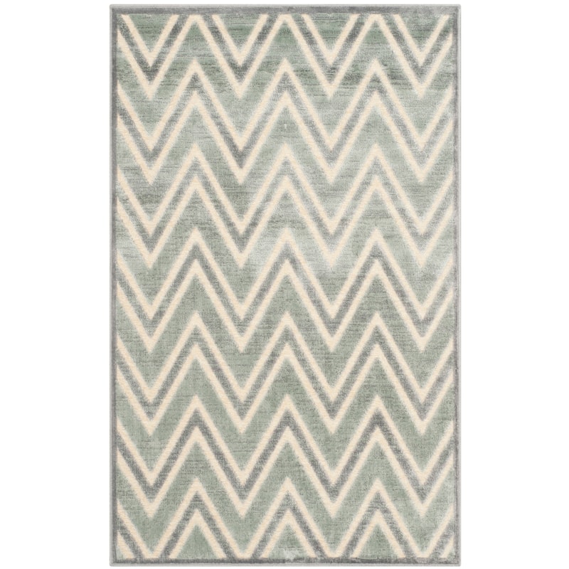 SAFAVIEH Paradise Darinka Modern Viscose Rug - 2'7" x 4' - Grey/Sage
