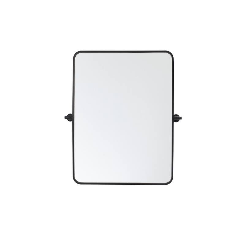 Indigo Home Soft Corner Pivot Mirror - Black - 24 x 32