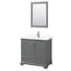 Option Dark Gray / Giotto Quartz Top / Polished Chrome