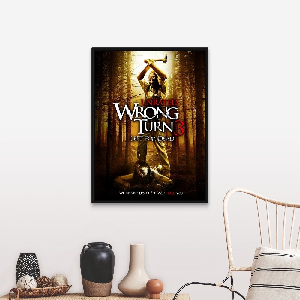 Shop Wrong Turn 3 Left For Dead Movie Poster Black Float