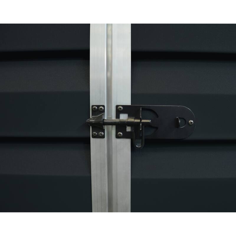 Skylight 6 ft. Midnight Grey Garden Outdoor Storage Shed