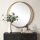preview thumbnail 2 of 4, Uttermost Rhodes Gold Round Mirror - 36'' H X 36'' W X 1.25'' D