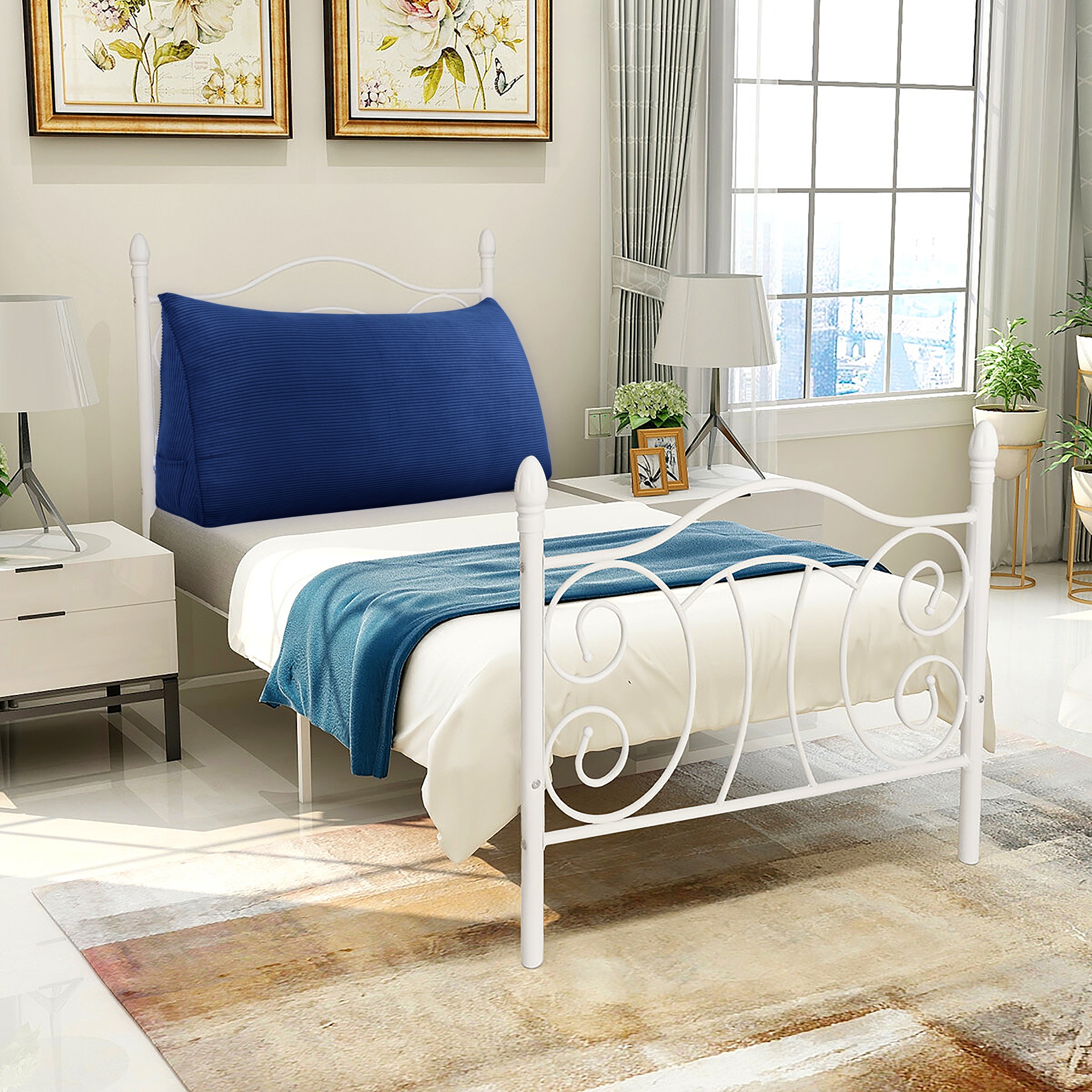 Bed Rest Wedge Pillow Headboard for Reading TV Watching Daybed