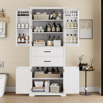 Christopher Knight Home- Chris MDF Storage Cabinet with Adjustable Shelves