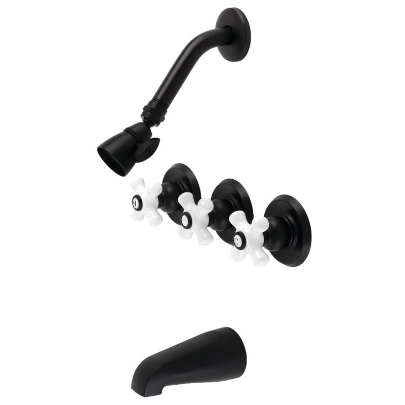 Kingston Brass Victorian Tub and Shower Trim Package with 1.8 GPM