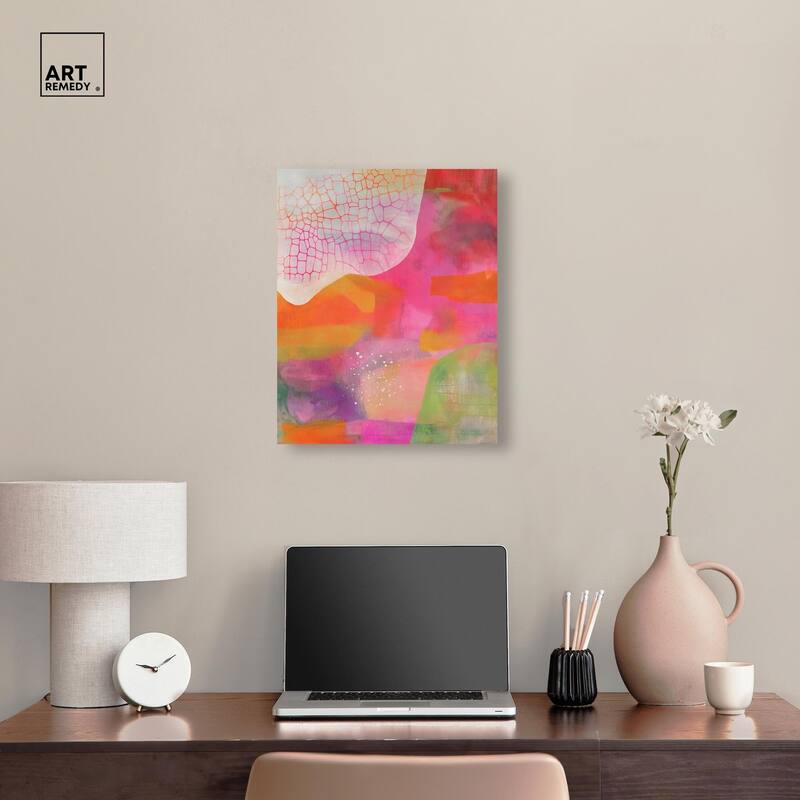 Garnet Gleam III Canvas by Art Remedy, Gallery Wrapped